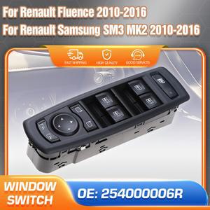 254000006 R 마스터 파워 윈도우 스위치 제어 버튼 Renault Fluence Samsung SM3 MK2 2010 2011 2012-2016 액세서리