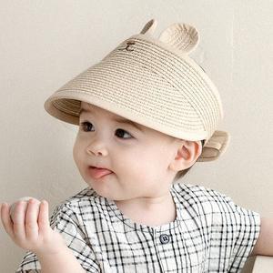 [보리보리/해피프린스](SIZE~6Y) 베어 아기 밀짚 썬캡
