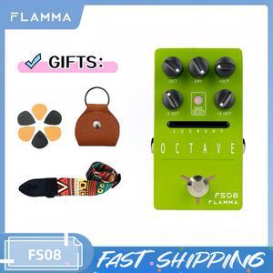 기타 이펙트 페달 이펙터 FLAMMA FS08 옥타브 EFEITO POLIFNICO 사전 정의 7 슬롯 개별 제어