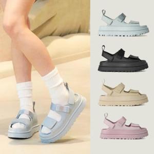 어그 미국 UGG 25SS 여성 샌들 우먼 골든글로우 여름 플랫폼 쿠션 스트랩샌들