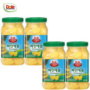 Dole 돌 후룻바틀 파인애플 666gx4개/과일통조림