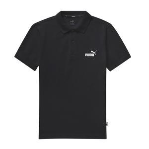 푸마 PUMA 에센셜 남성 반팔 티셔츠 폴로티 카라티 블랙 586676-01