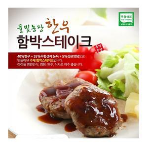 풀빛농장 국내산 한우 수제 함박스테이크 100g x 10개
