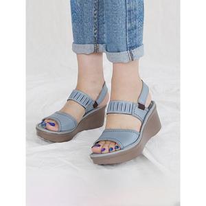 [하프클럽/]지쎄수제화 데일리 밴딩 통굽 샌들