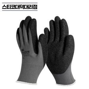 라텍스크링클 주름 코팅장갑 검정 1켤레 KE132LC 물류 택배 정비 작업용