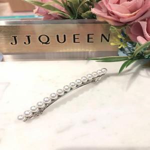 [JJQUEEN] 짧은 진주일자자동핀 Hr055