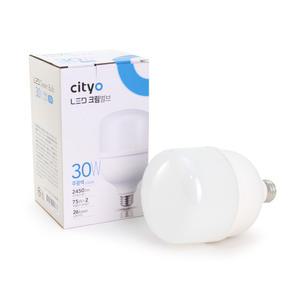 씨티오 LED 크림벌브 30W 주광색(6500K)