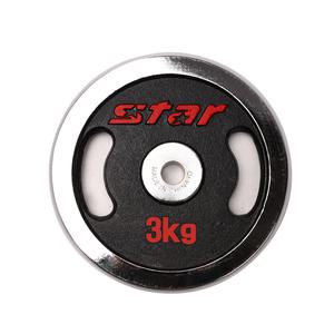 DD 스타 도금원판 3kg ( 헬스 근력 팔 근육 웨이트 바벨 운동 용품