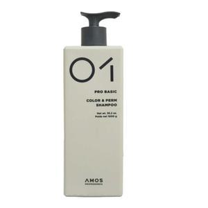 아모스 프로베이직 칼라 앤 펌 샴푸 1000ML 염색모발 대용량