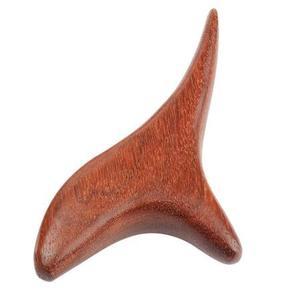 리헬 지압 마사지 괄사 나무배 15cm, 브라운, 1개