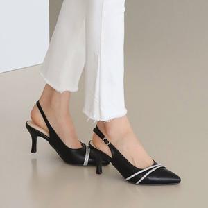 [아나이스] 국산 실버 스트랩 슬링백 7cm_24SS067 [무료배송]