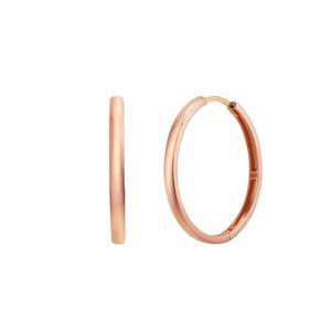 갤러리아 여자 14K 골드핀 원터치 링 귀걸이 18mm 둥근 디자인