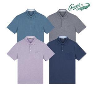 [크로커다일] 자카드 조직 카라티 CDAAATS2484