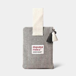 [마스마룰즈]Strap pouch _ 헤링본 Black