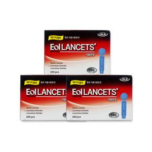 에이치엘비 멸균 이올란셋 채혈침 수동란셋 28G 200개입 x 3박스