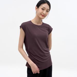 셔링 민소매 티셔츠 LCTSN423_BR