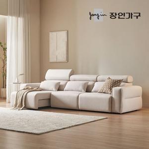 [장인가구] 조디 4인용 제로월 전동 슬라이딩 리클라이너 확장형 패브릭 모션 소파