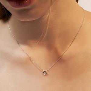 [오마이걸 효정 착용][sv925] clover pendant necklace