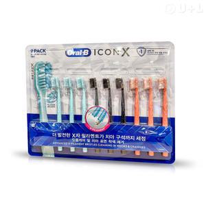 오랄비 아이콘X 세정-잇몸 더블케어 칫솔 9개 코스트코