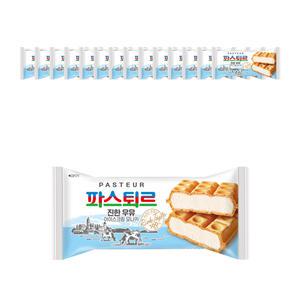 파스퇴르 진한우유 모나카, 140ml, 15개