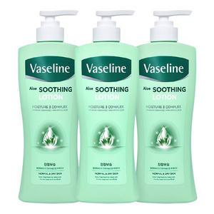애경 바세린 알로에 수딩 로션 450ml 3개팩