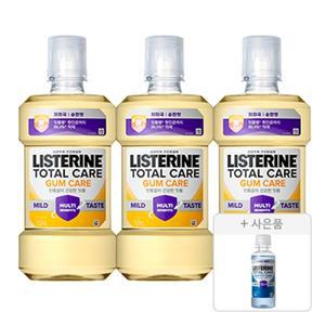 리스테린 검케어 마일드 750ml, 3개 + 증정(캐비티케어 마일드, 100ml, 1개)