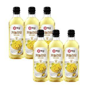 [CJ제일제당][CJ]백설 카놀라유 900ml x6개[34977504]