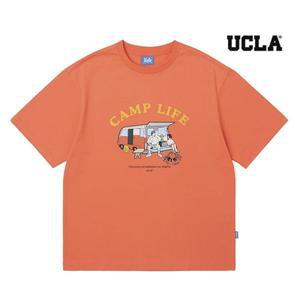 갤러리아 [UCLA] 남녀공용 캠핑 일러스트 반소매 티셔츠 UA5ST82_78