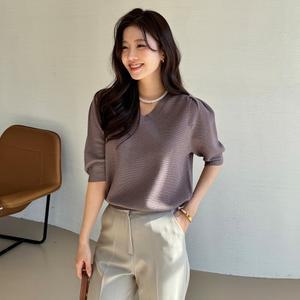 와플 하프소매 니트_M2503KN014A