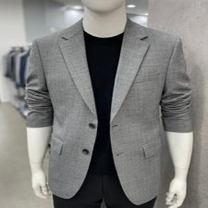 [트루젠]남자 115 사이즈 모 혼방 간절기 / 여름 캐주얼 기본 셋업 콤비 자켓