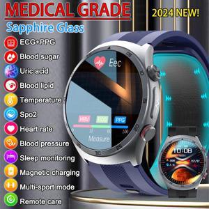 의료용 스마트 워치 ECG 공기 펌프 혈압 + 통화 SmartWatch Men
