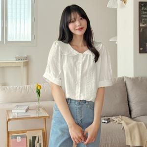 피엘로 빅카라넥 블라우스 81182 빅사이즈여성의류