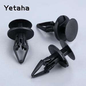 Yetaha 범용 자동차 펜더 패스너 푸시 타입 리벳 고정 클램프 포드 뷰익 쉐보레용 플라스틱 50 개