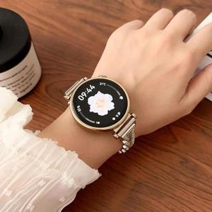 여성용 메탈 스트랩 삼성호환 갤럭시 5 6 7 44mm 40mm FE 액티브 2 스마트 워치 18mm 20mm 22mm 밴드 화웨