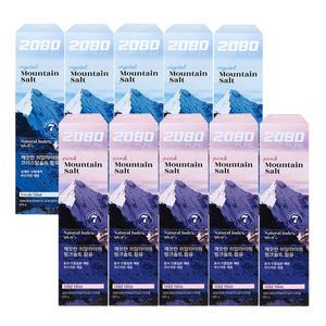 애경 2080 히말라야 크리스탈 민트 + 핑크솔트 120g 각 5개씩