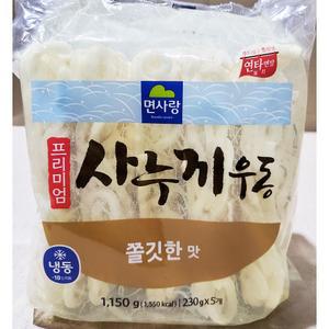 사누끼우동면면사랑 쫄깃한 230gx5 냉동우동면 냉동면 즉석식품