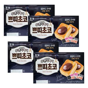 해태제과 후렌치파이 쁘띠초코 179g x 4개