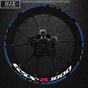 두꺼운 가장자리 스티커 스트라이프 휠 허브 스즈키 Gsxr1000 오토바이 림 수정 마크에 적합한 반사 데칼