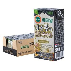 베지밀 16곡 검은콩 두유 190ml, 24개