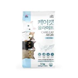 케어캣 올라이프 고양이사료 6kg, 1개