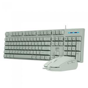 지클릭커 OFFICEPRO GMK-500 스탠다드 M 무소음 키보드 마우스 세트 (그린)