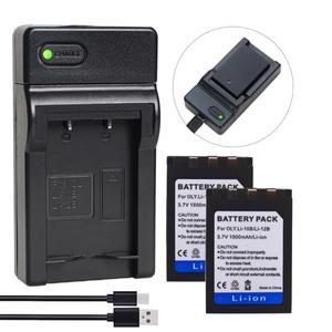 Li12B Li Battery + Slim Charger 용 Olympus Genuine