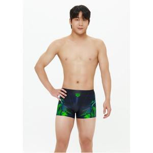 [아레나](대구신세계)남성 일반 사각 메카닉 2부 실내수영복(A5BM1MQ13)BLK
