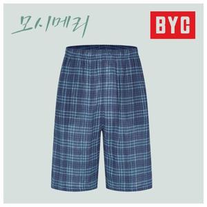 BYC 남성 모시메리 쿨 쾌적 5부하의 파자마바지 주머니 ECF3045