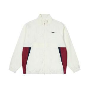 FC 바르셀로나 클래식 라인 바람막이 아이보리 FC Barcelona Classic Line Wind Jacket Ivory