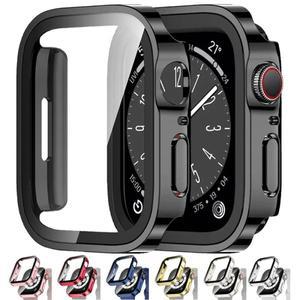 애플 워치 울트라 2 1 용 방수 케이스, 49mm 스크린 보호대 유리 및 커버 범퍼 쉘, 아이워치 9 8 7 se 6 5