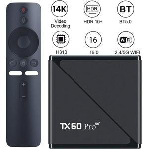 안드로이드 16 미디어 플레이어 셋톱 박스 Allwinner H313 쿼드 코어 2.4G 및 5G 듀얼 WiFi6 TV 디지털 음