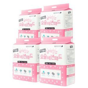 페츠모아 강한 흡수력 99.8% 탈취력 6겹 흡수층 프리미엄 반려견용 배변패드 대형 50매 4팩