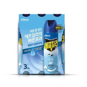 에프킬라 에어졸 무향 살충제 500ml 3개