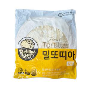 남향푸드 밀 또띠아 10인치 65gx12개(도우 피자 치즈)